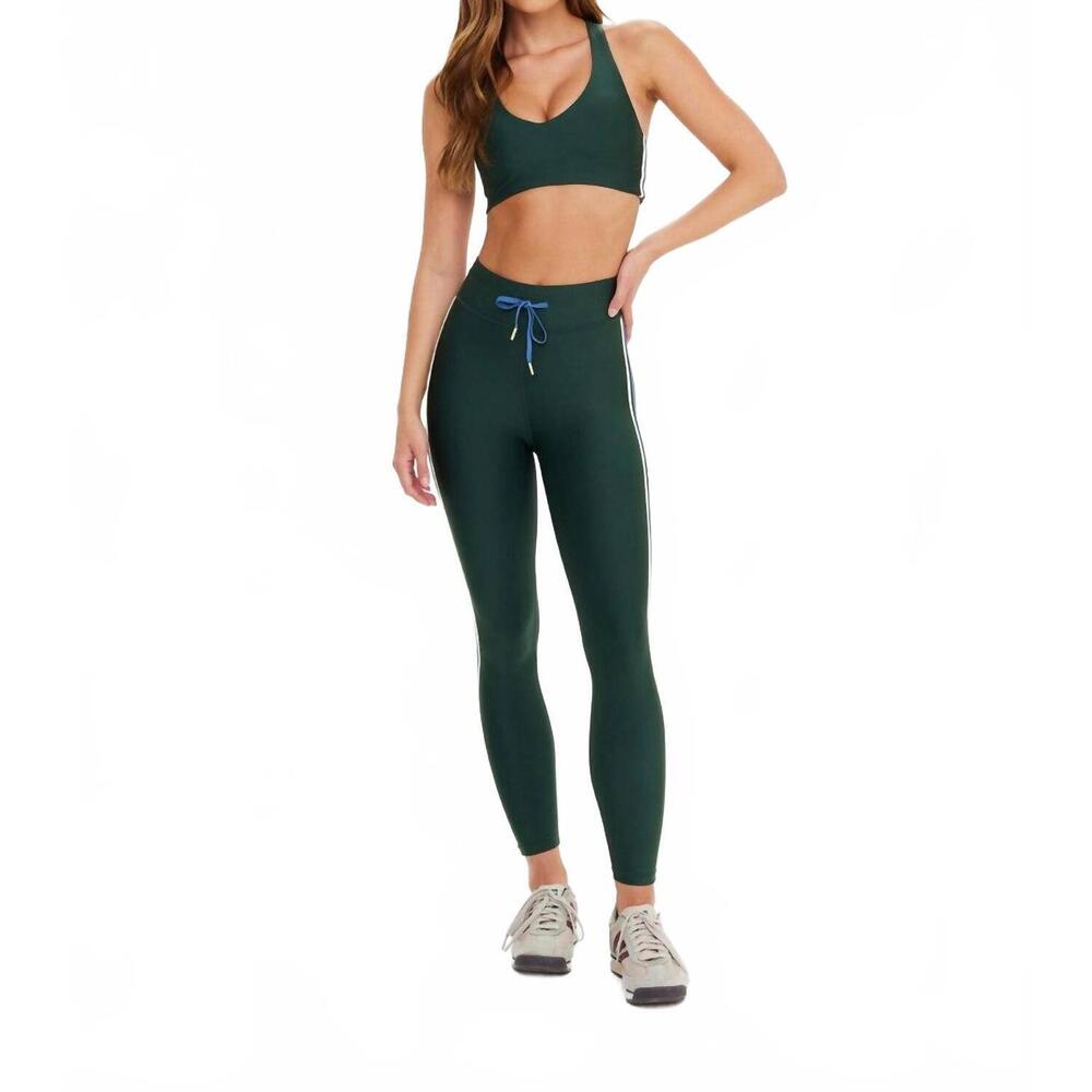 NEW THE UPSIDE maneki 25in midi pant in racing green - Picture 5 of 8